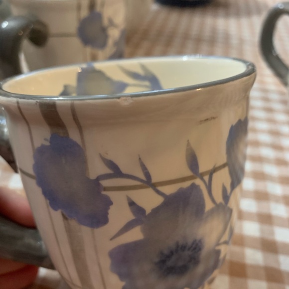 Pfaltzgraff Blue Floral Mugs Set - Picture 6 of 11